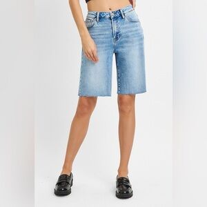 🔥SOLD OUT RISEN High Rise Bermuda Denim Shorts